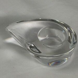 Vintage Orrefors Crystal Teardrop Tealight Candle Holder